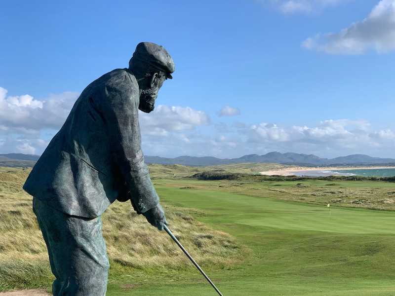 BALLYLIFFIN - Old Tom Morris statue