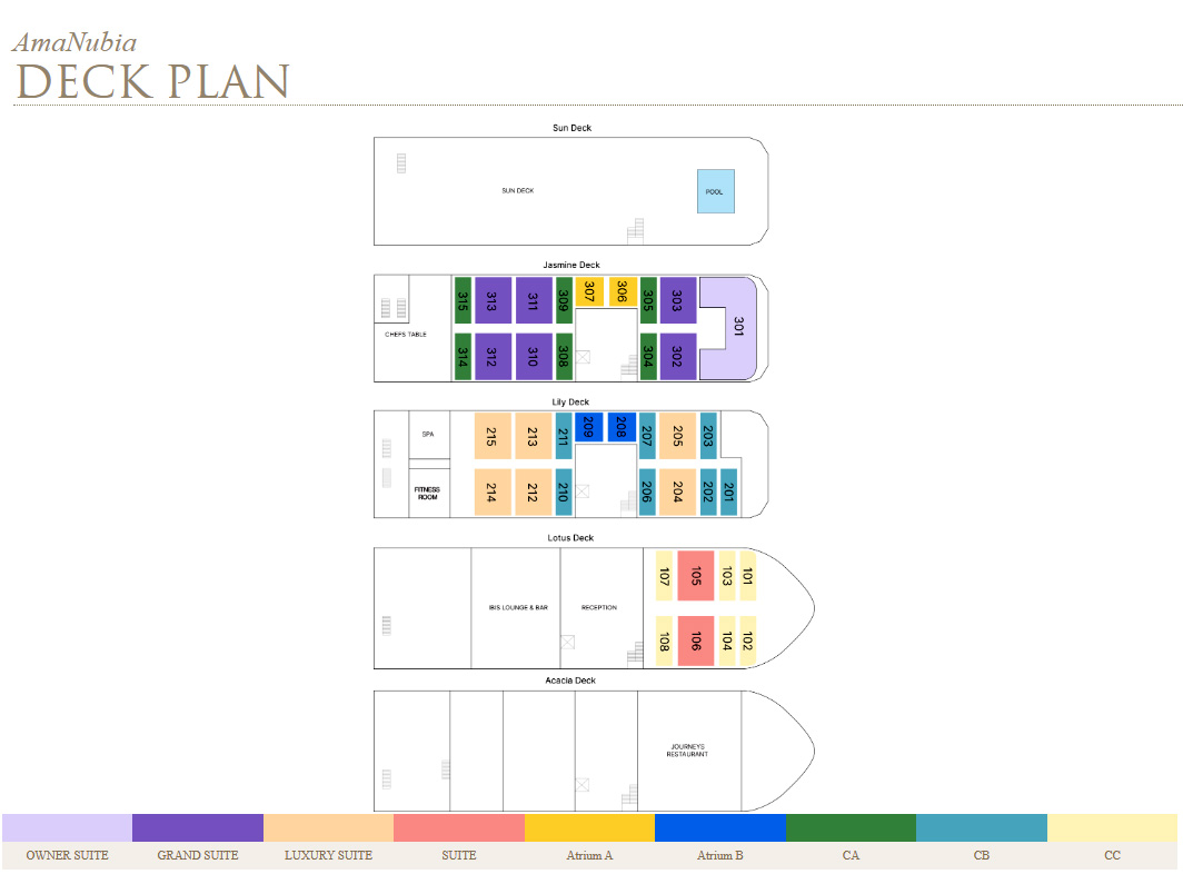 deck plan - AmaNubia